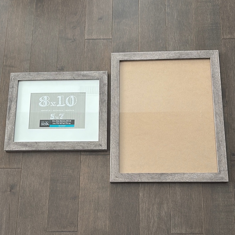 STUDIO DECOR Grey Wood Picture Frame Set, Gallery Wall Art Photograph, Decor